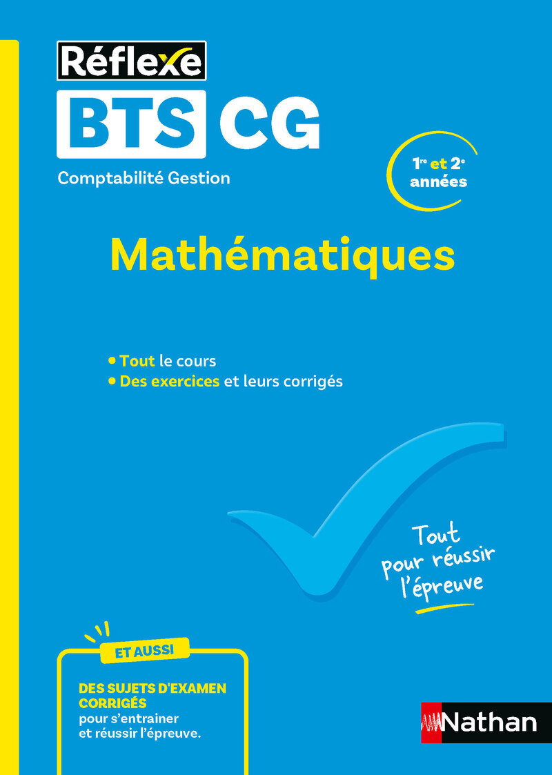 Image de  Guide bts cg - mathématiques - réflexe n° 67 