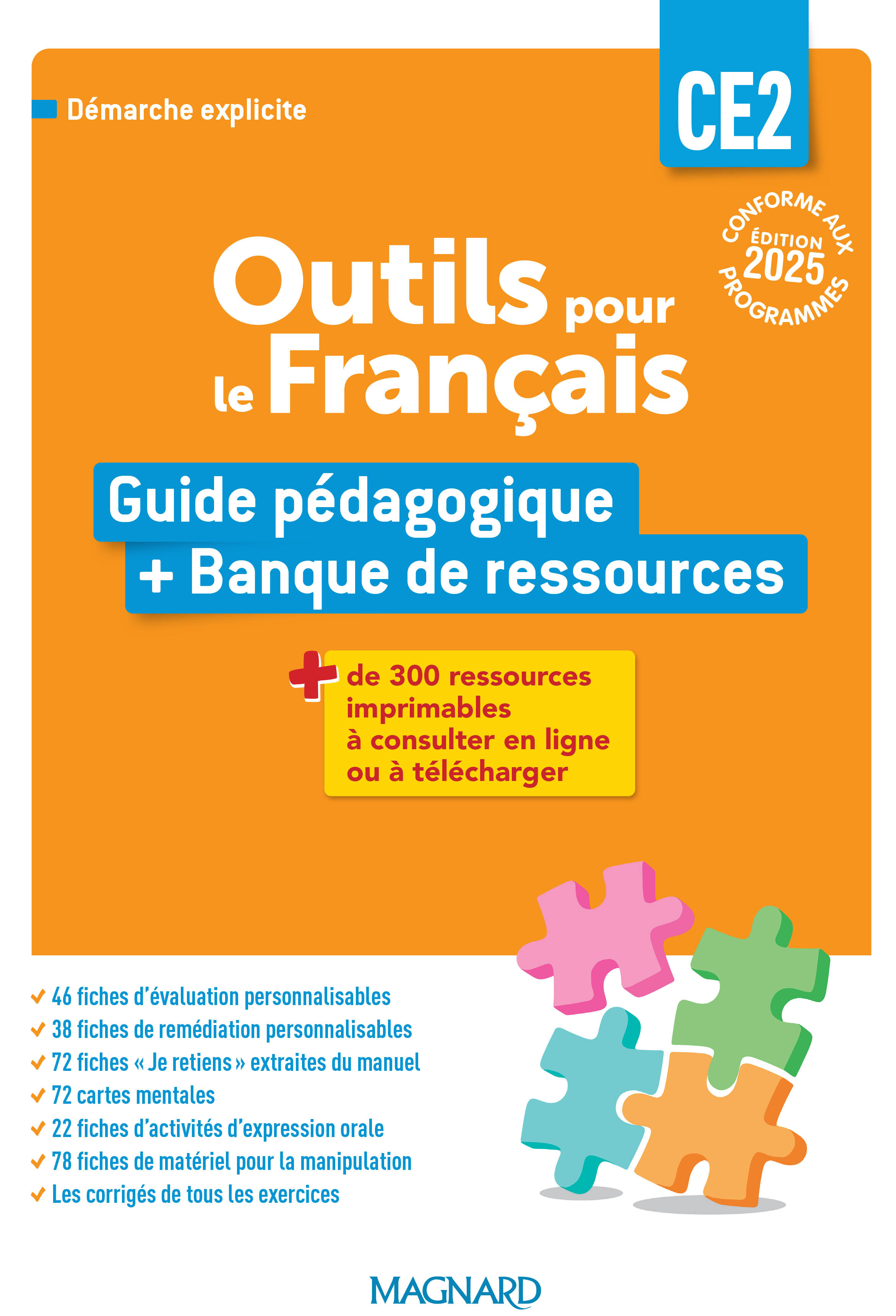 Image de  Outils pour le français CE2 (2025) - guide pédagogique + banque de... 