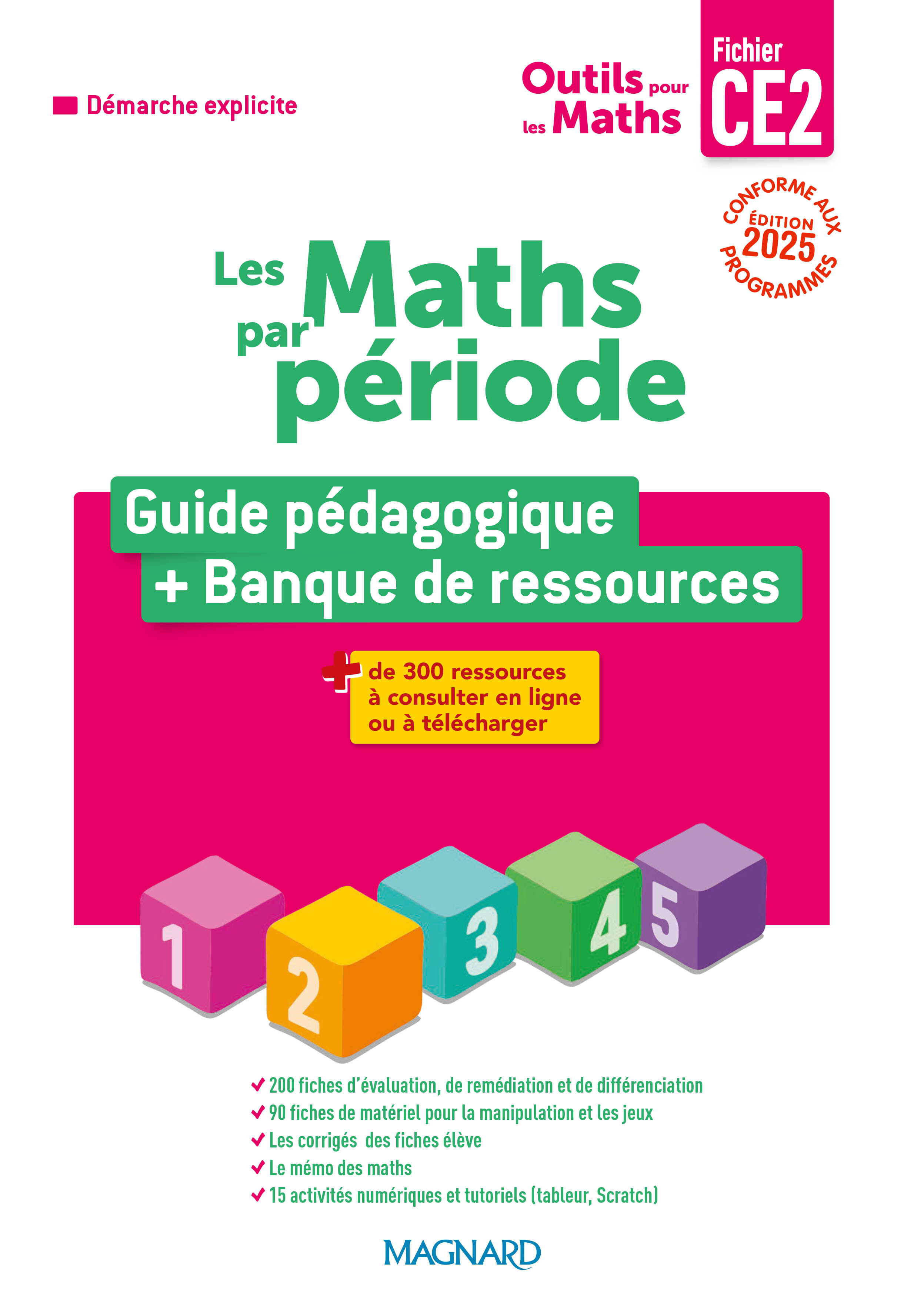 Image de  Outils pour les maths CE2 par période (2025) - guide du fichier +... 