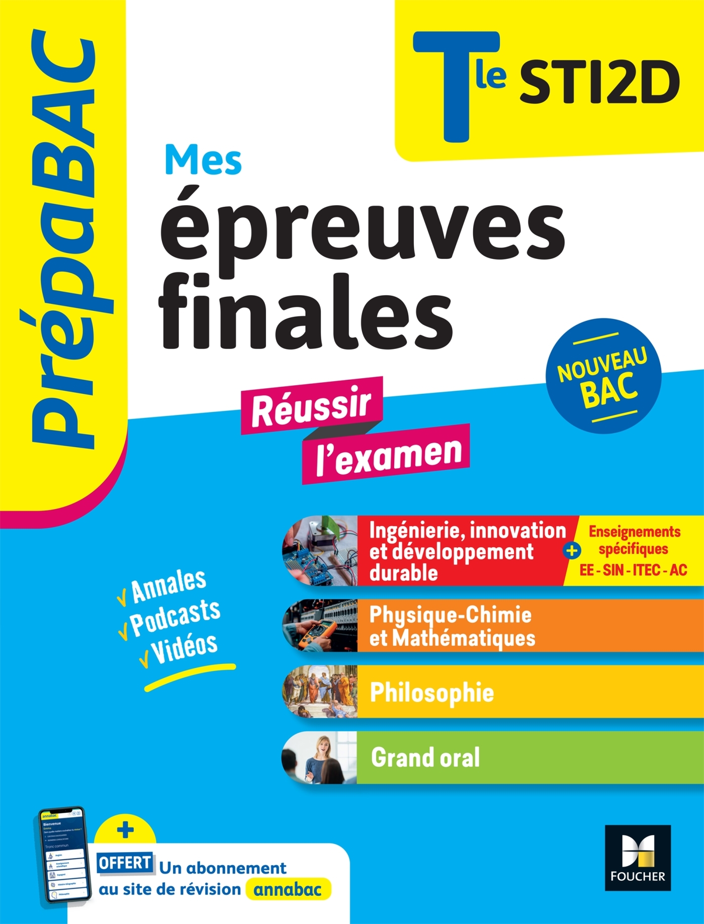 Image de  Prépabac terminale sti2d - mes épreuves finales - fiches et annales 