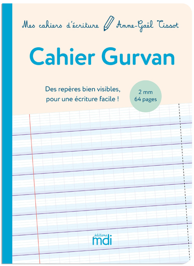 Ref. 9782223114177, Mdi mes cahiers d'écriture - cahier gurvan 2 mm