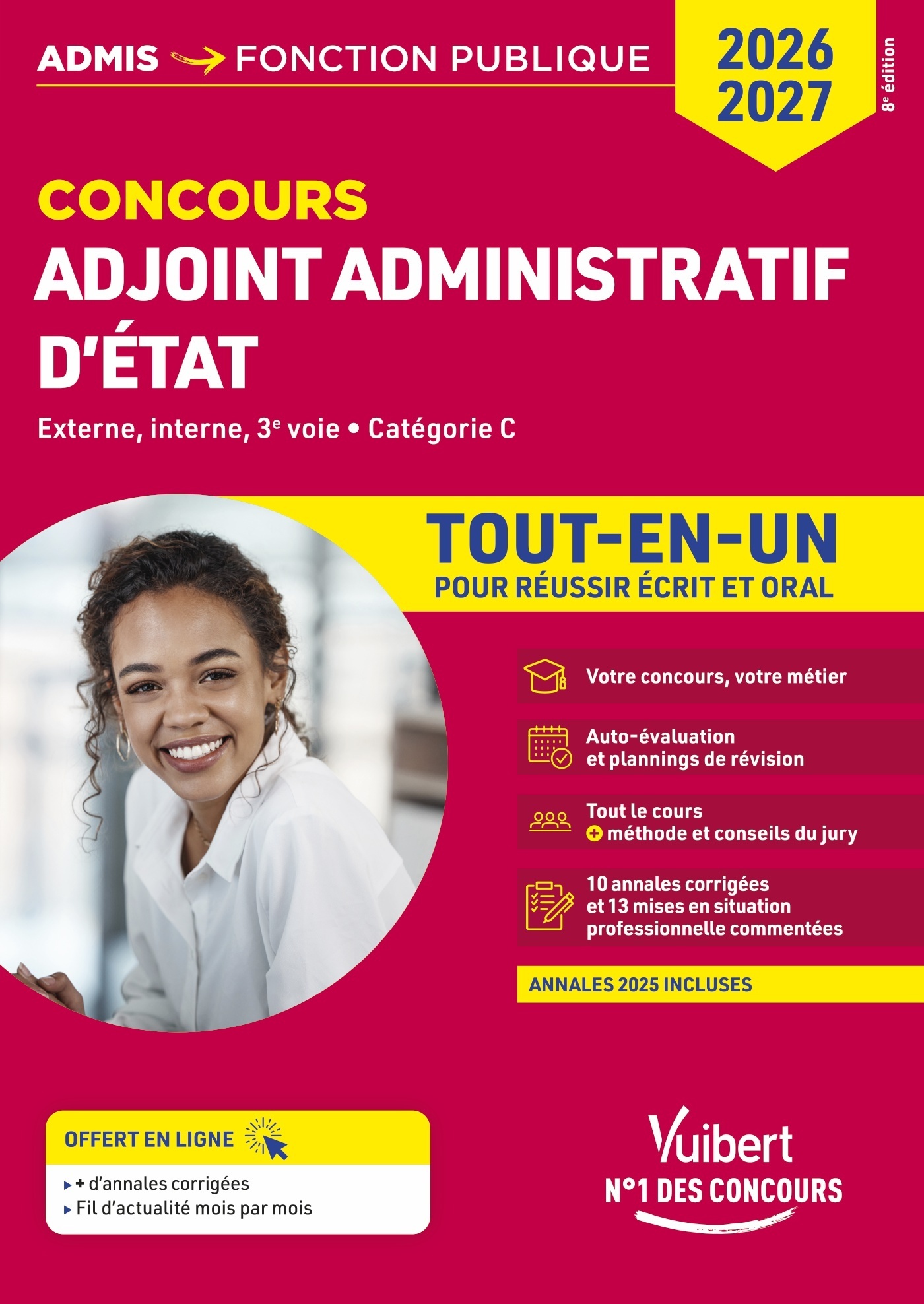 Image de  Concours adjoint administratif d'état - catégorie c - tout-en-un 