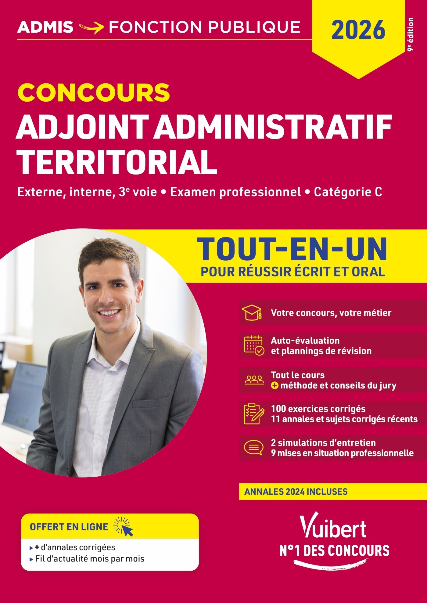 Image de  Concours adjoint administratif territorial - catégorie c - tout-en-un 