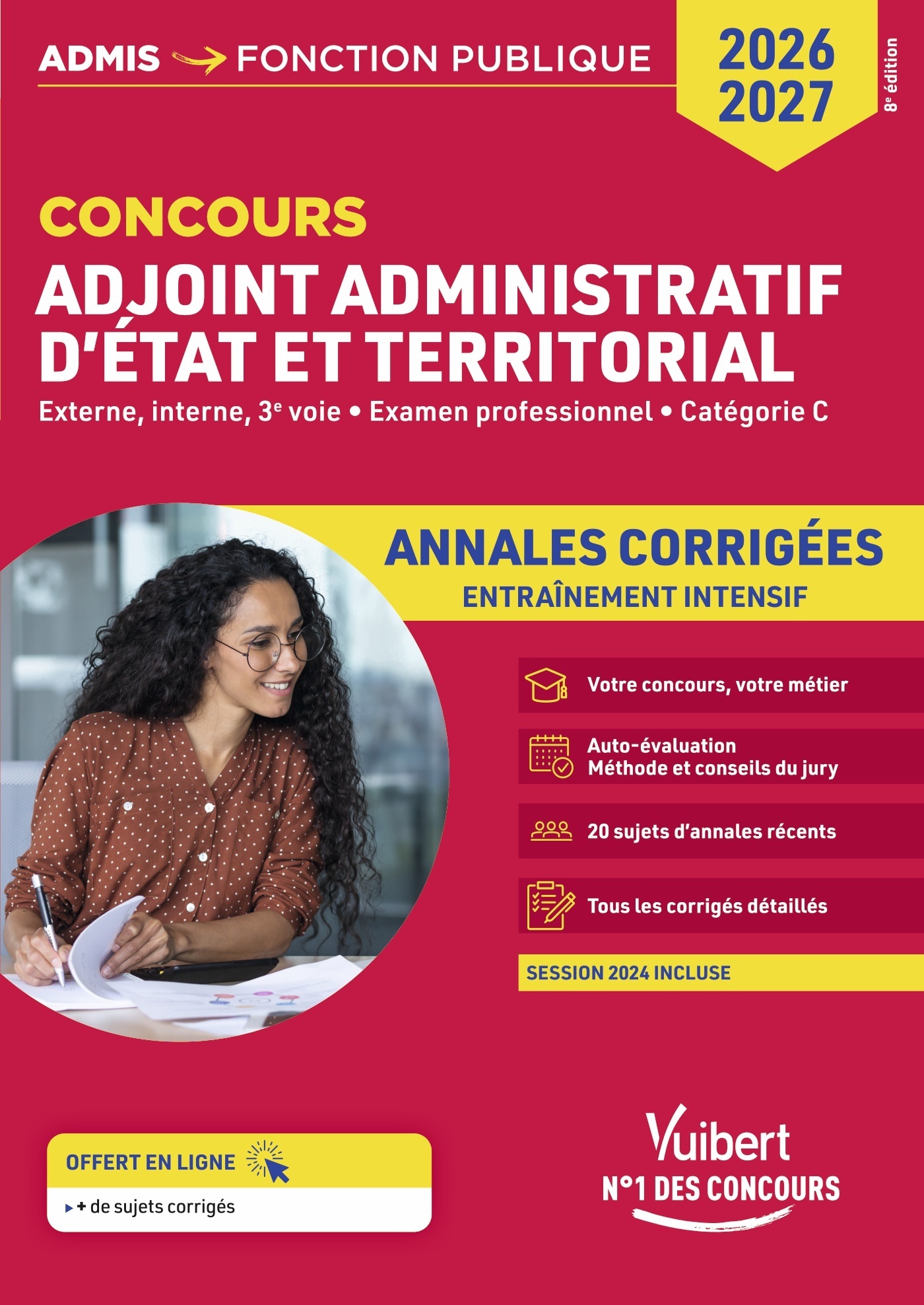 Image de  Concours adjoint administratif - catégorie c - annales corrigées -... 