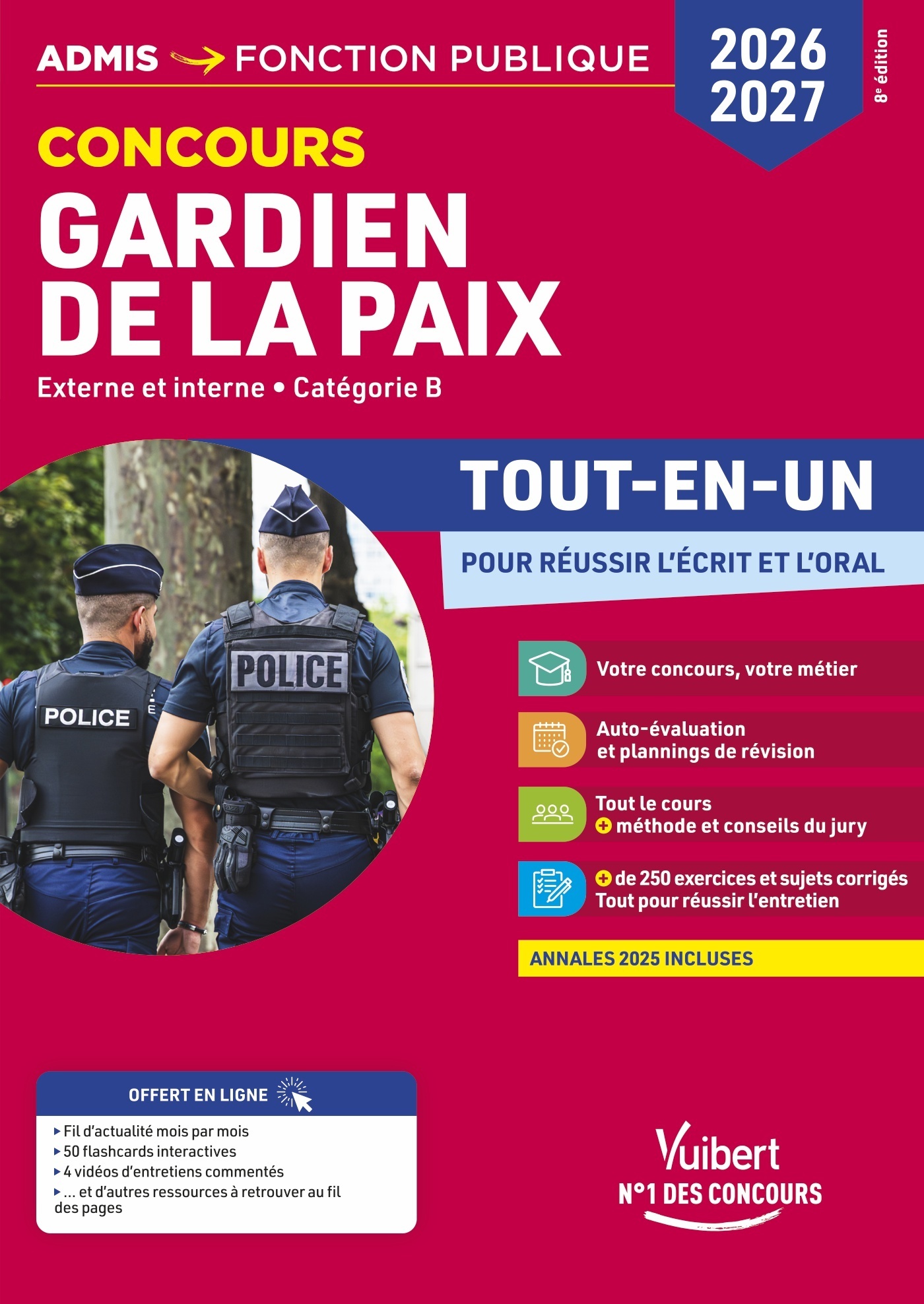 Image de  Concours gardien de la paix 2026-2027  - tout-en-un 