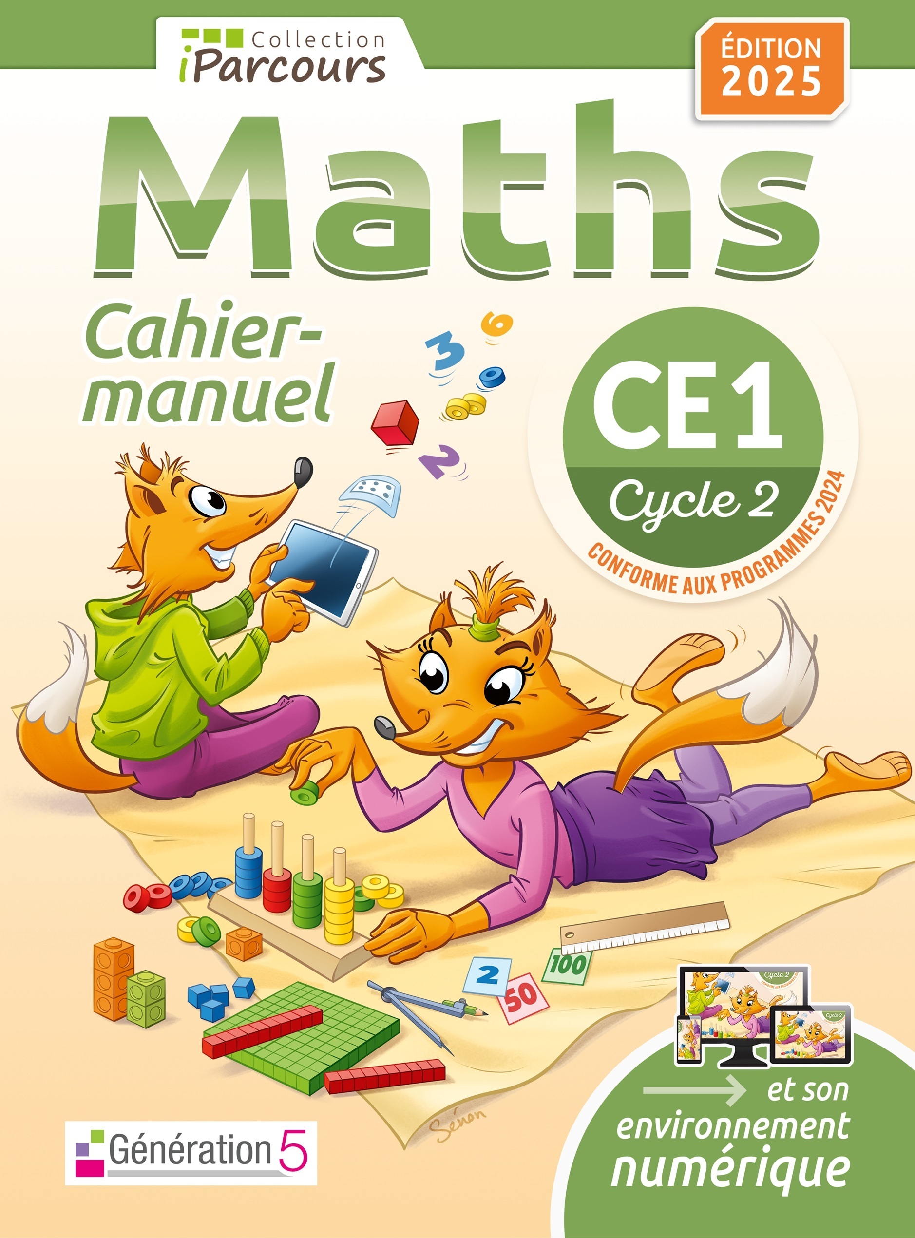 Image de  Cahier-manuel iparcours maths CE1 (édition 2025) 