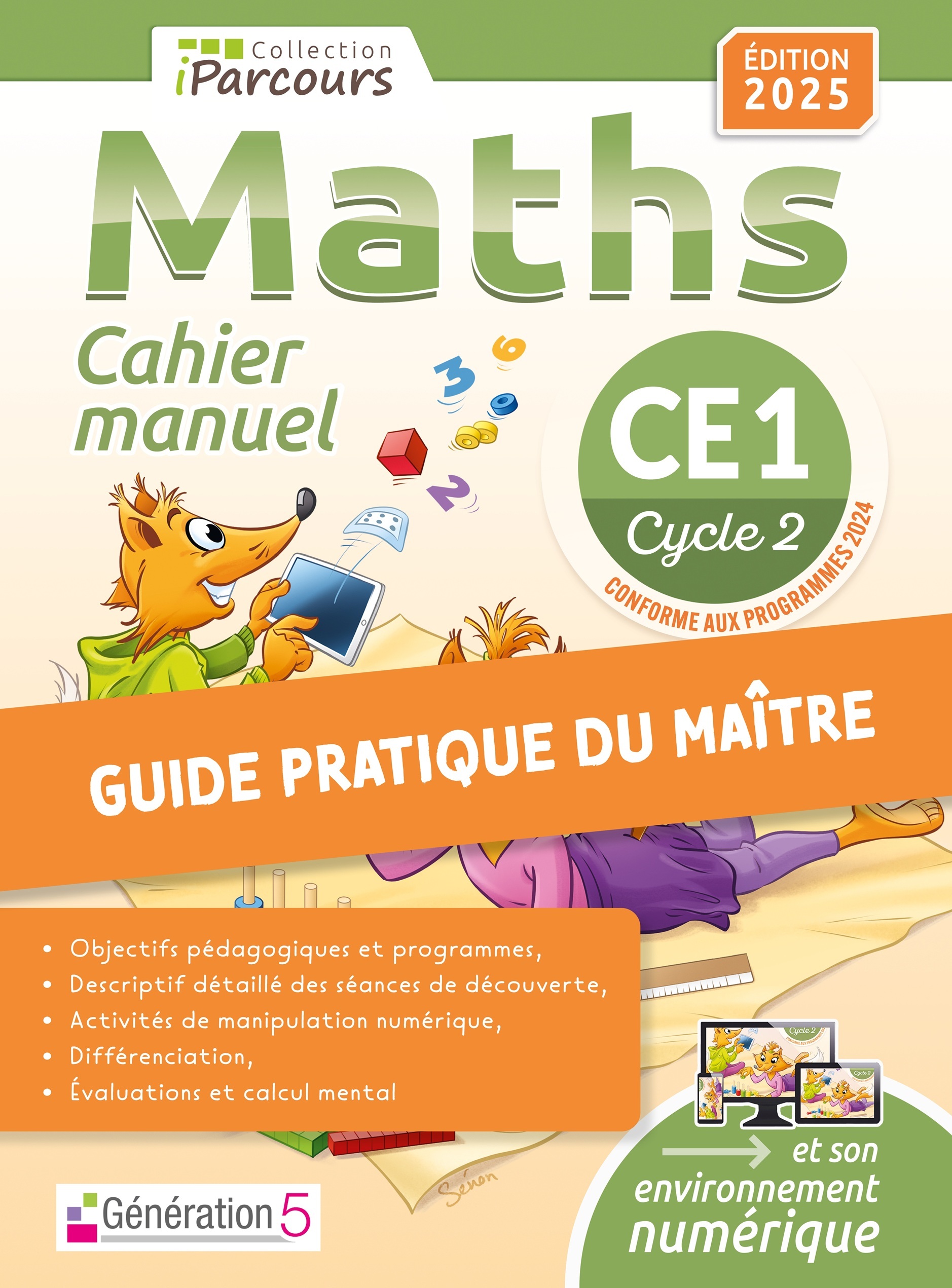 Image de  Guide du maitre cahier-manuel iparcours maths CE1 (2025) 