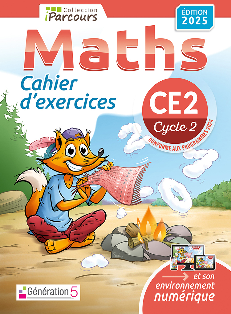 Image de  Cahier d'exercices iparcours maths CE2 (édition 2025) 