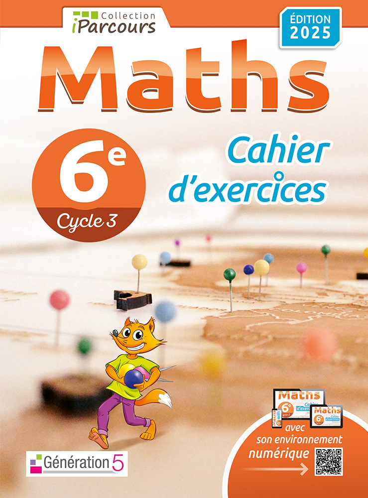 Image de  Cahier d'exercices iparcours maths 6E (édition 2025) 
