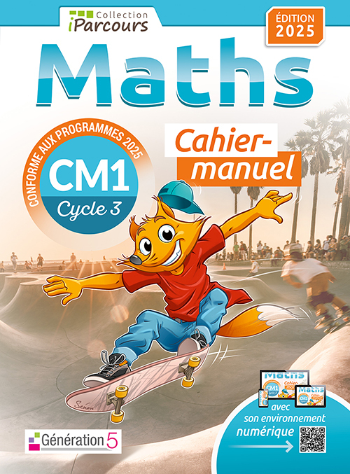 Image de  Cahier-manuel iparcours maths CM1 (édition 2025) 