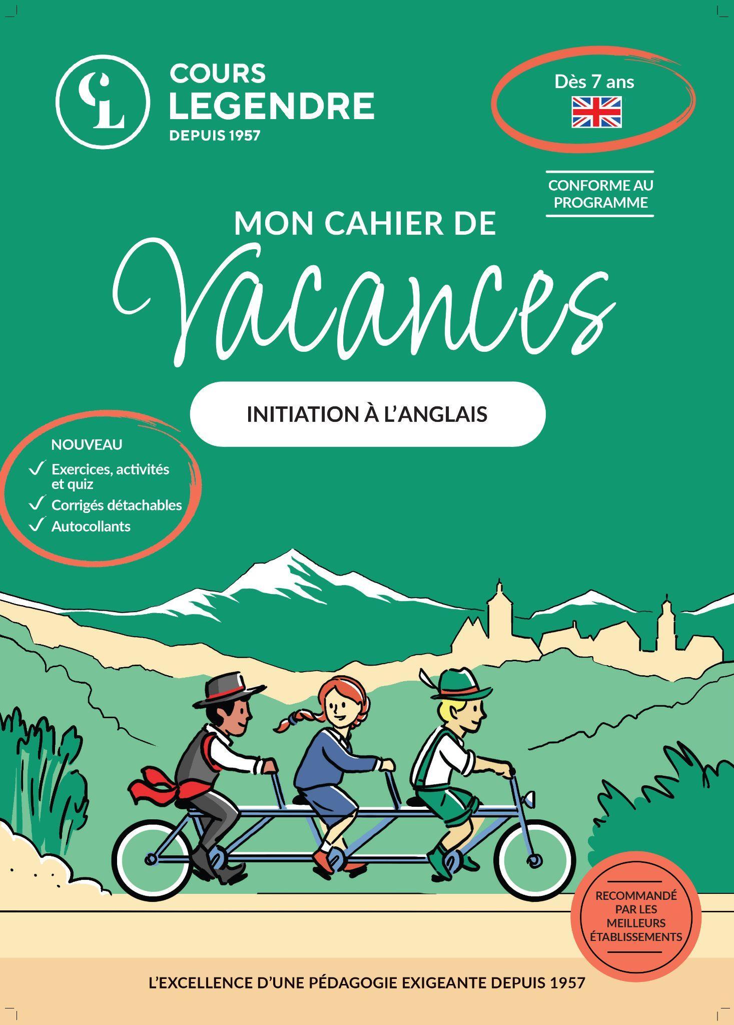 Image de  Mon cahier de vacances  (dès 7 ans)initiation à l'anglais 