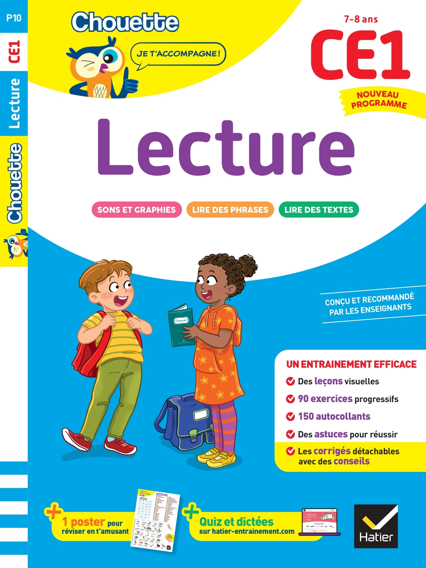 Image de  Lecture CE1 - cahier de soutien nouveau programme 