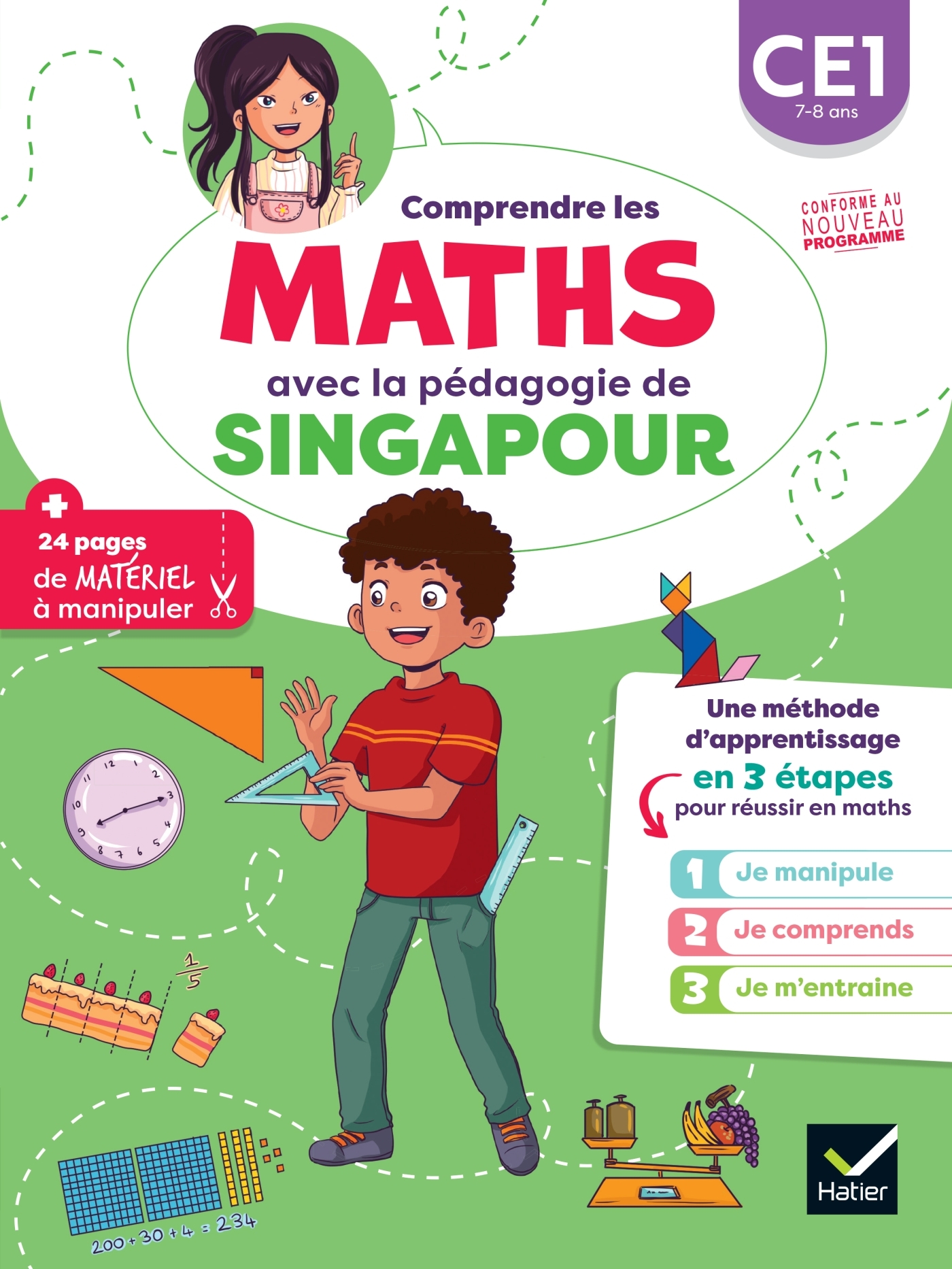 Image de  Comprendre les maths avec la pédagogie de singapour CE1 