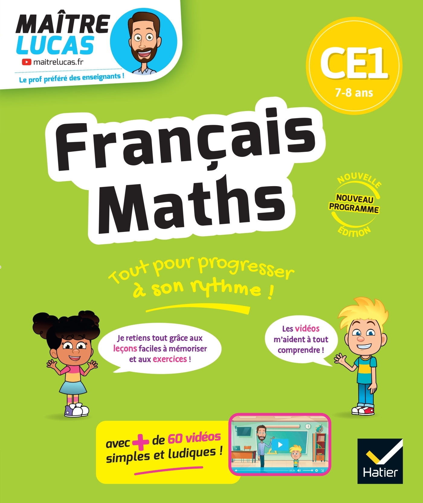 Image de  Français et maths CE1 - nouveau programme - cahier de soutien avec... 
