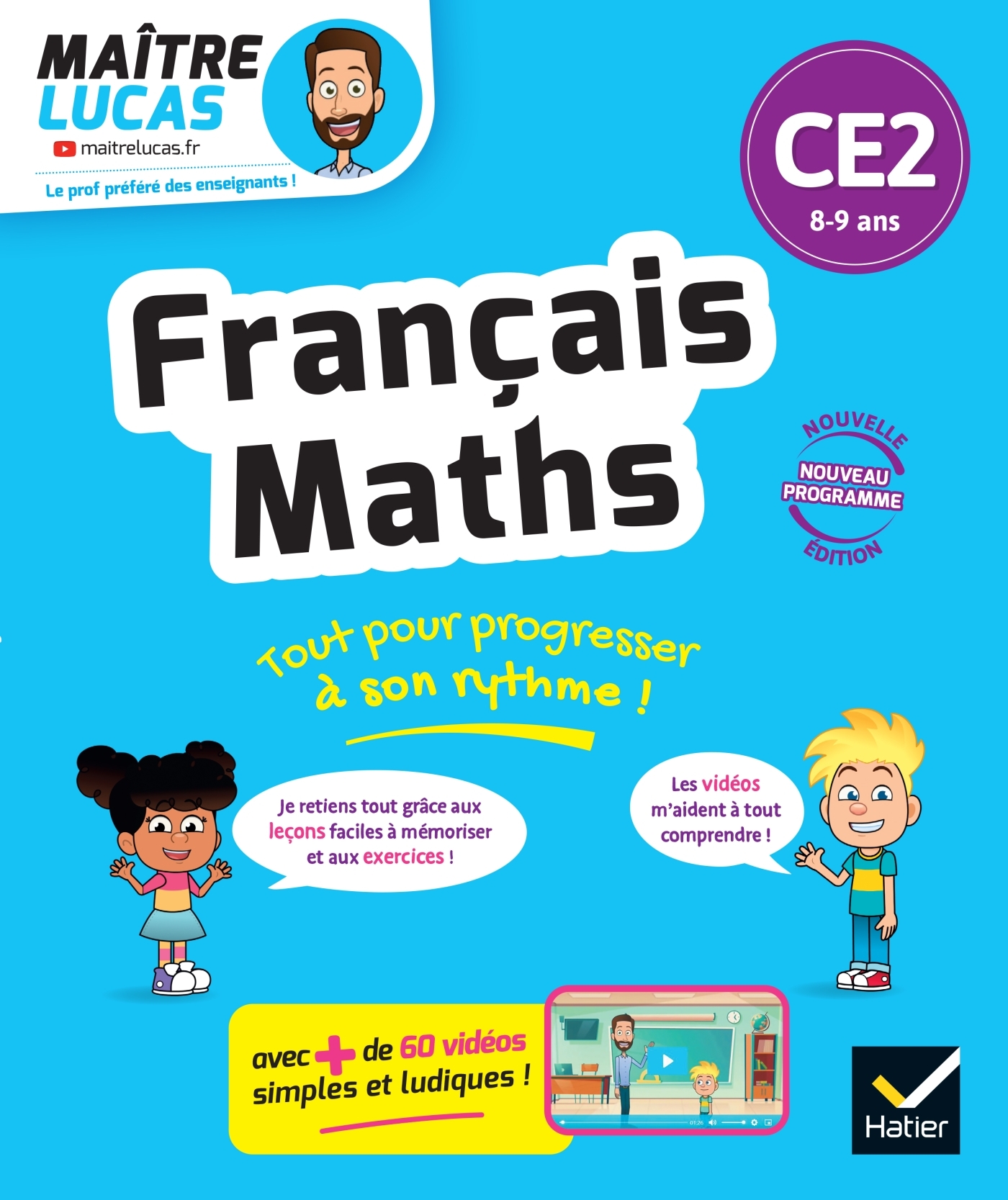 Image de  Français et maths CE2 - nouveau programme - cahier de soutien avec... 