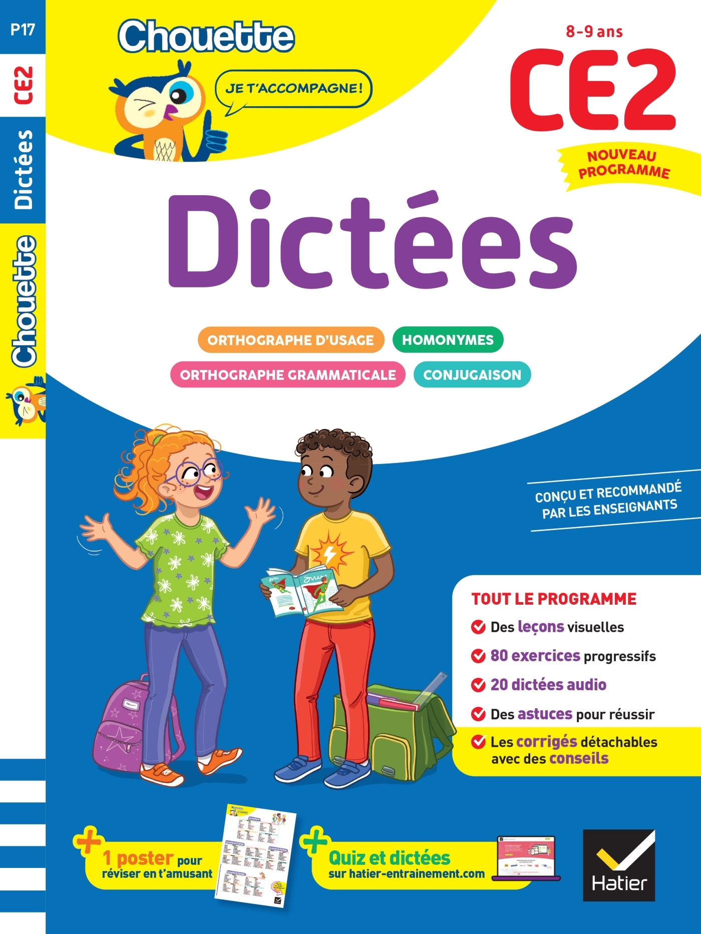 Image de  Dictées CE2 - cahier de soutien nouveau programme 