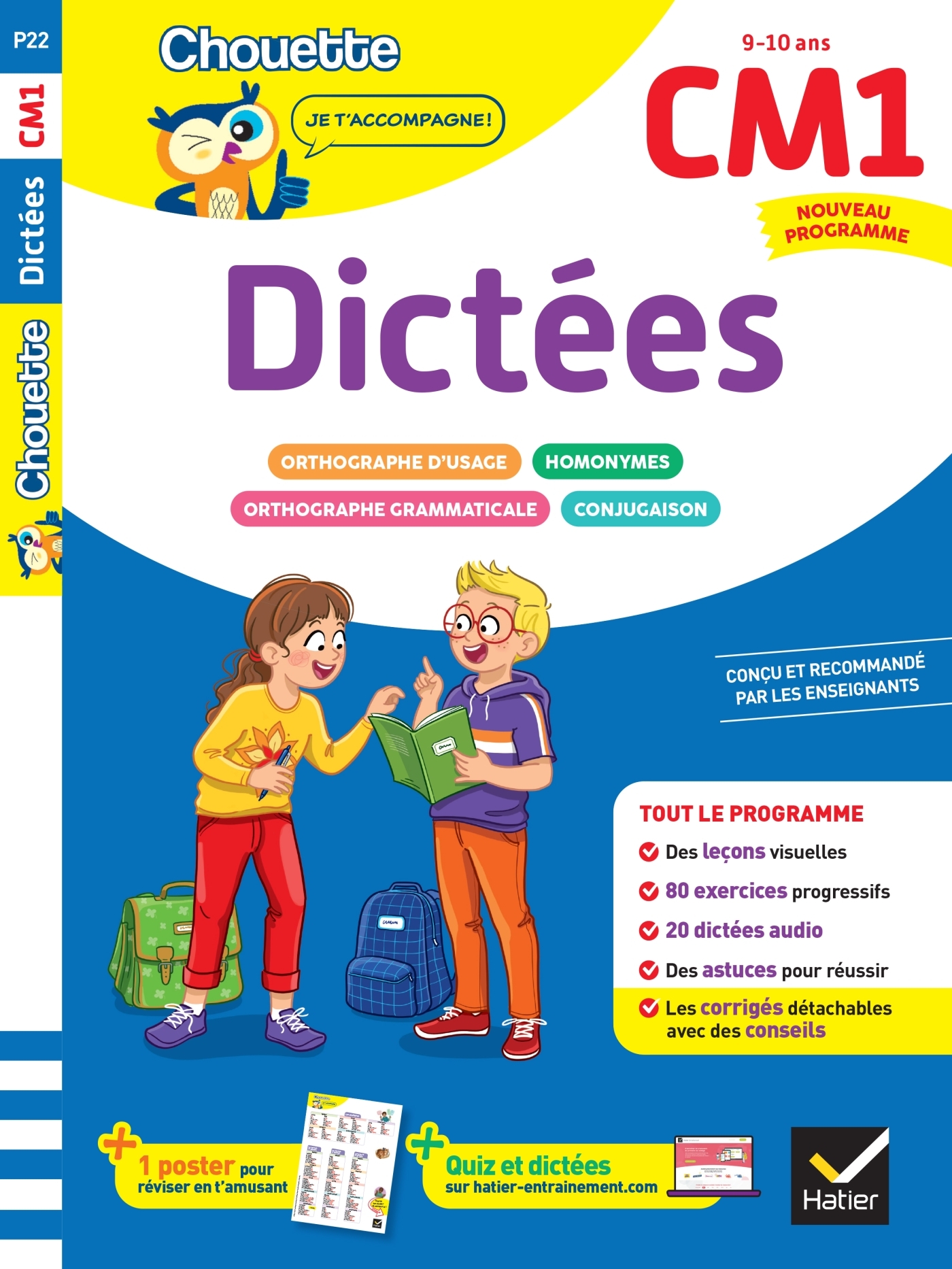 Image de  Dictées CM1 - cahier de soutien nouveau programme 