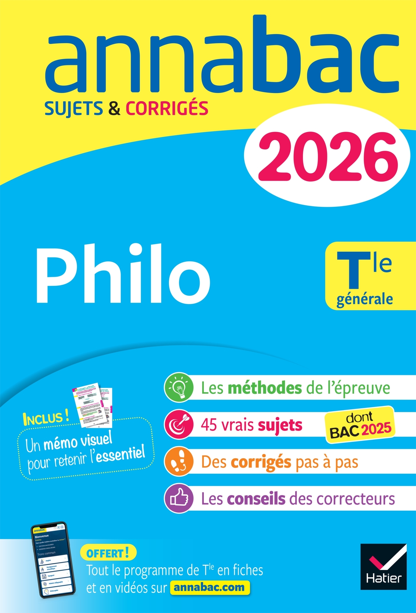 Image de  Annales du bac 2026 - annabac philo tle générale 