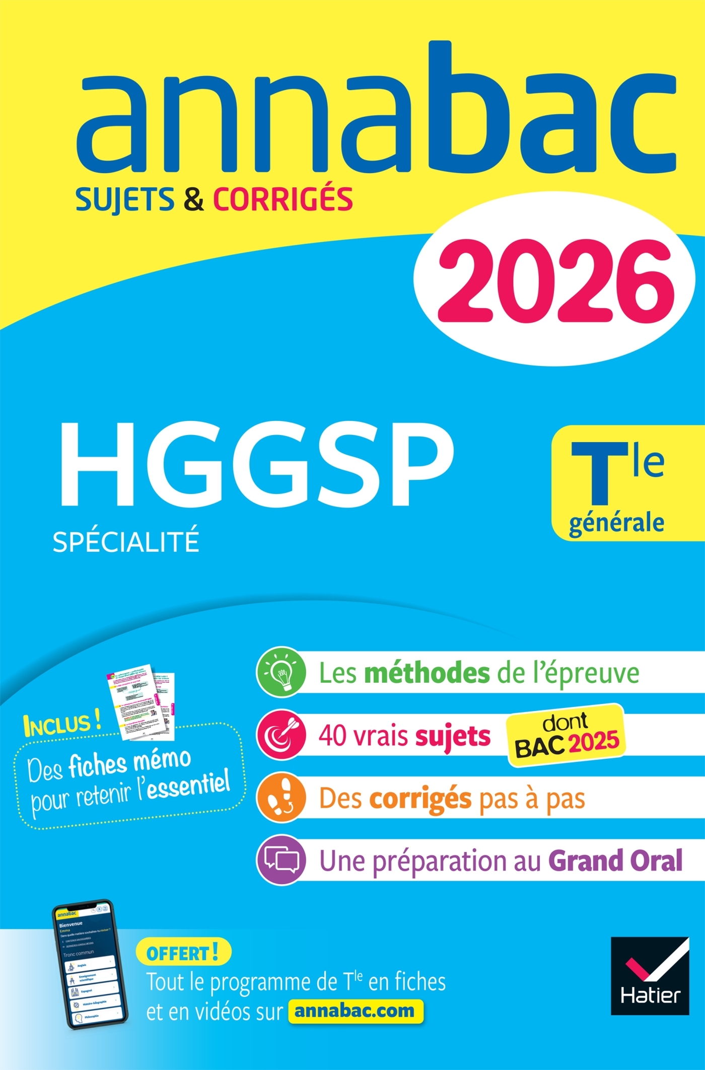 Image de  Annales du bac 2026 - annabac hgGSp tle générale (spécialité) 