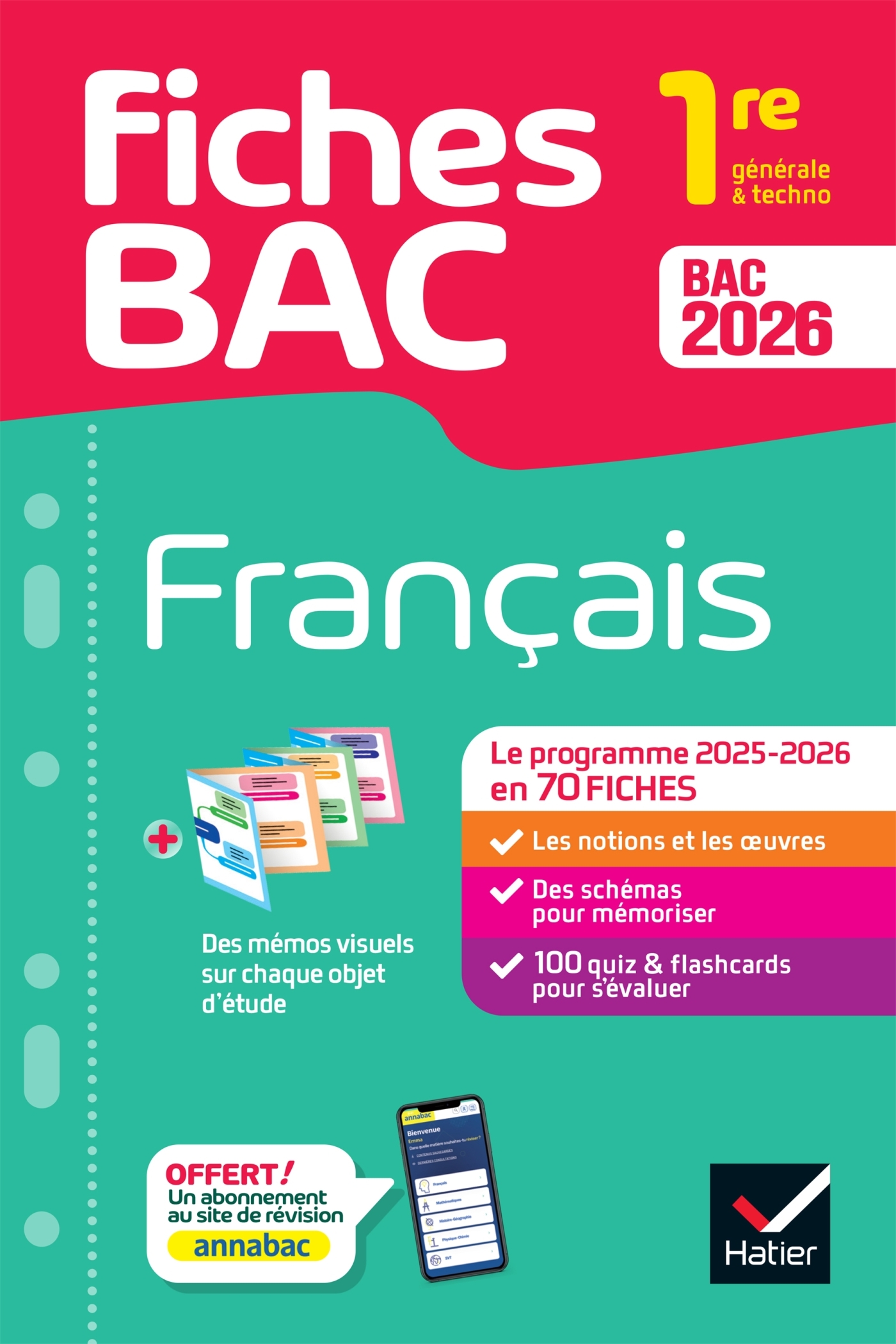 Image de  Fiches bac - français 1re générale & techno bac 2026 