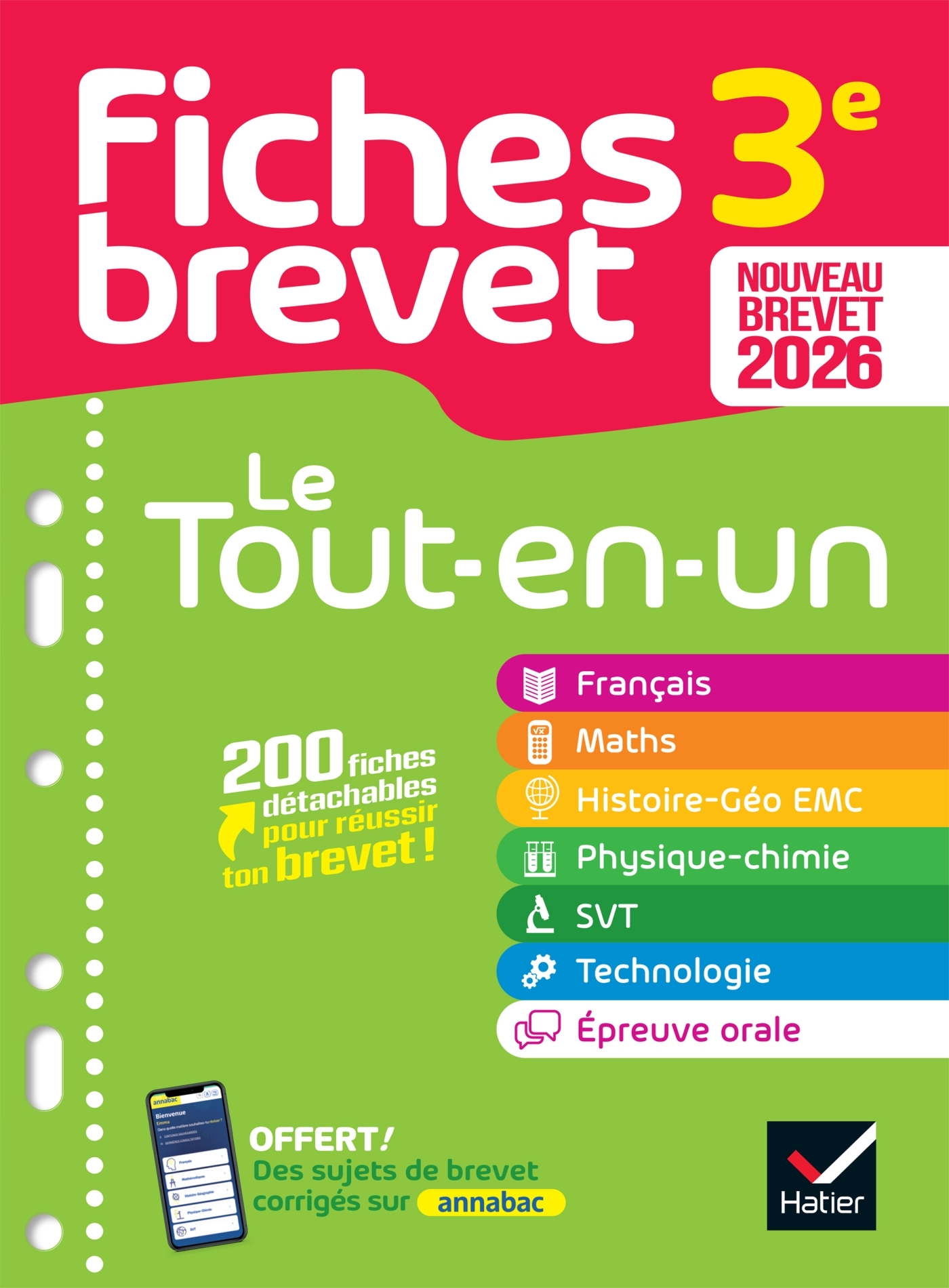 Image de  Fiches brevet - le tout-en-un brevet 2026 (toutes les matières) 