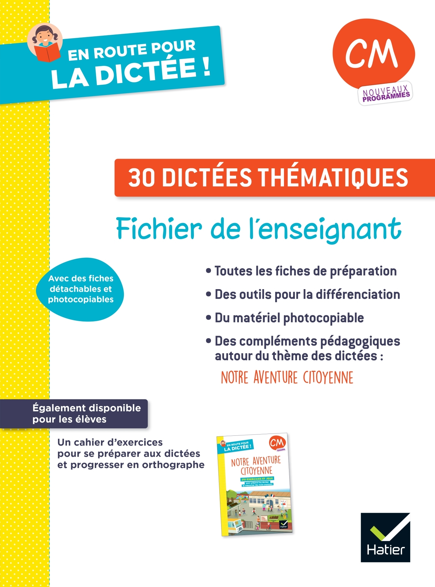 Image de  En route pour la dictée ! cm - notre aventure citoyenne - ed. 2025... 