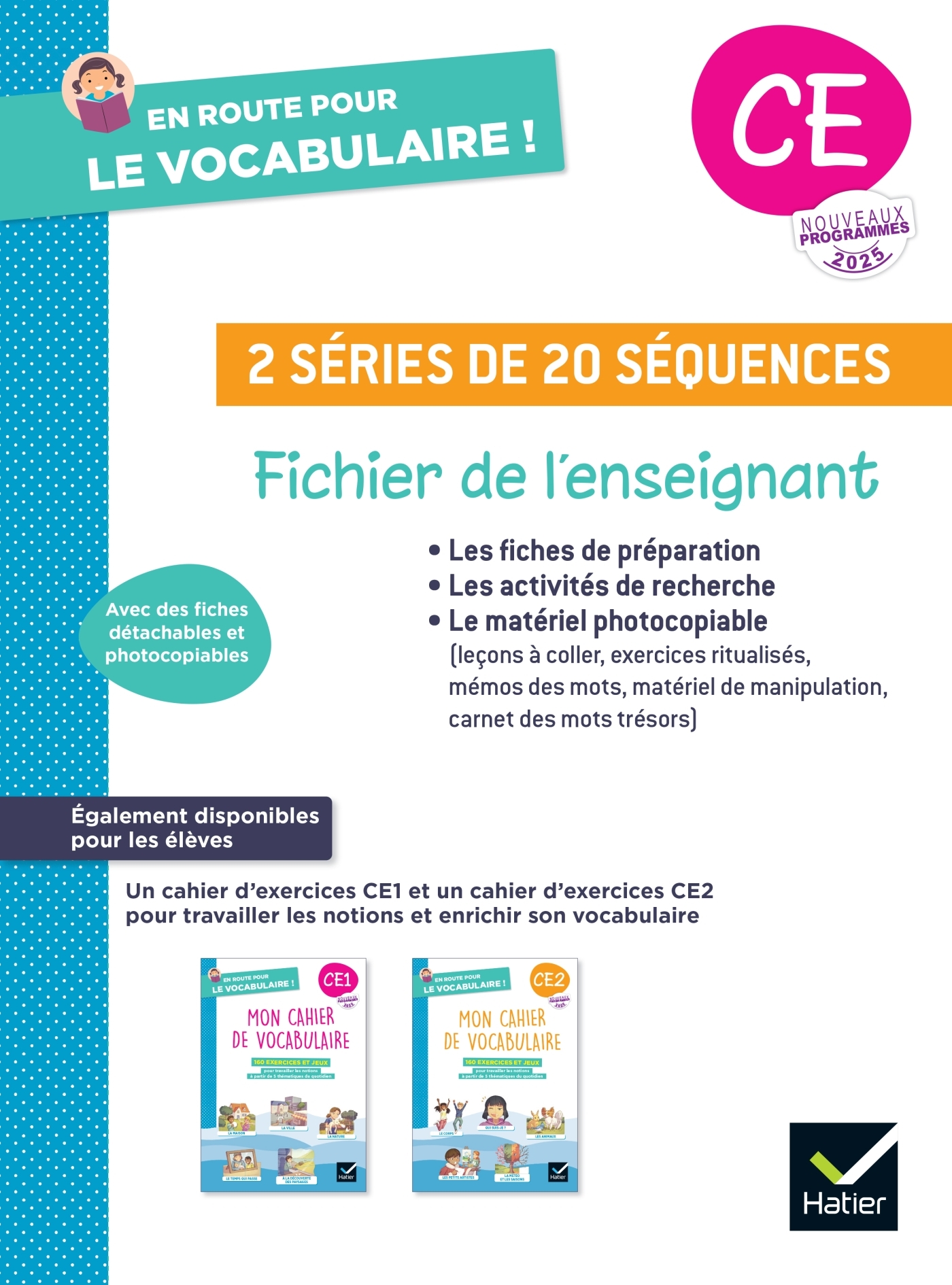 Image de  En route pour le vocabulaire ! ce - ed. 2025 - fichier de l'enseignant 