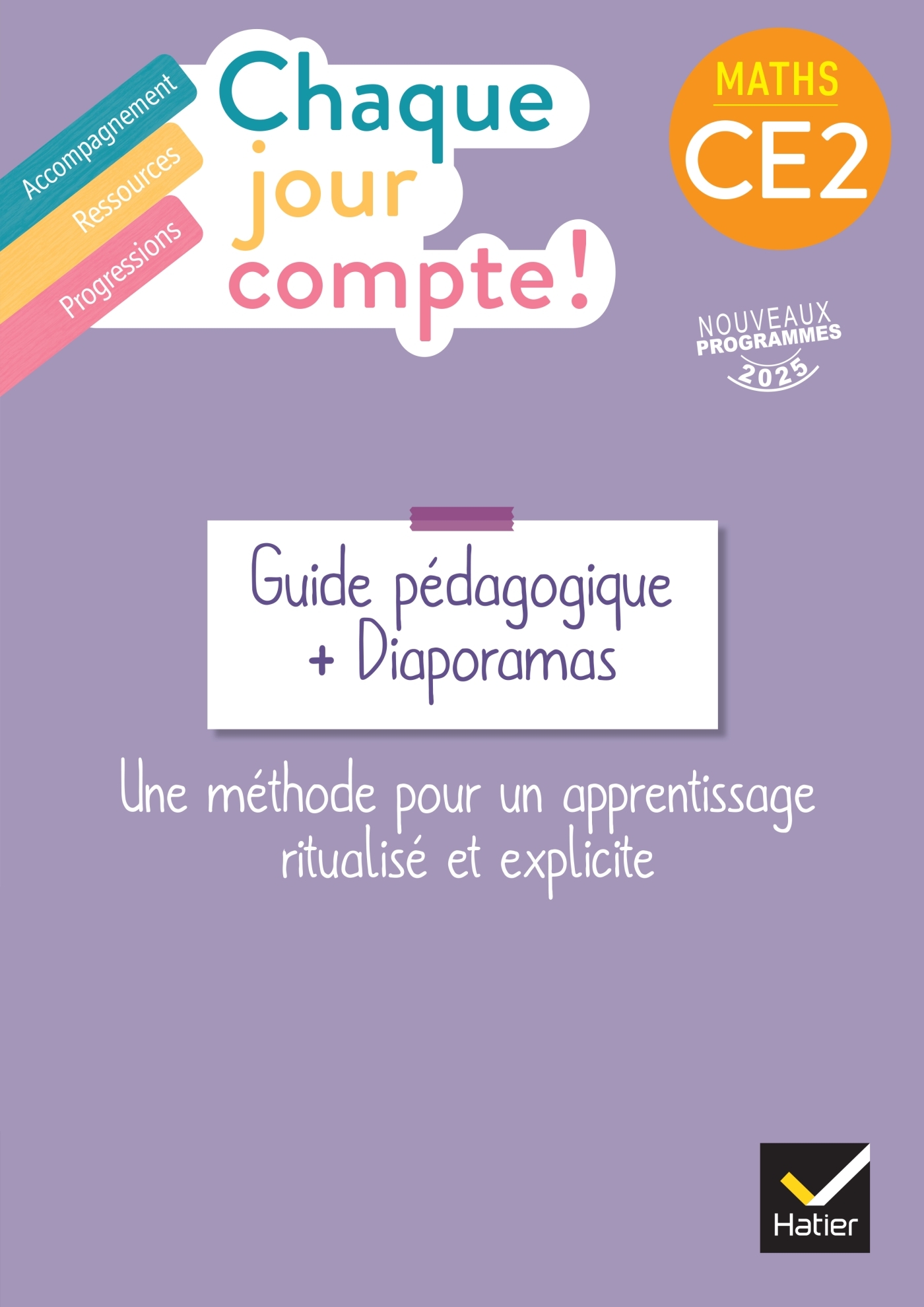 Image de  Chaque jour compte - maths CE2 - ed. 2025 - guide bi-média avec... 