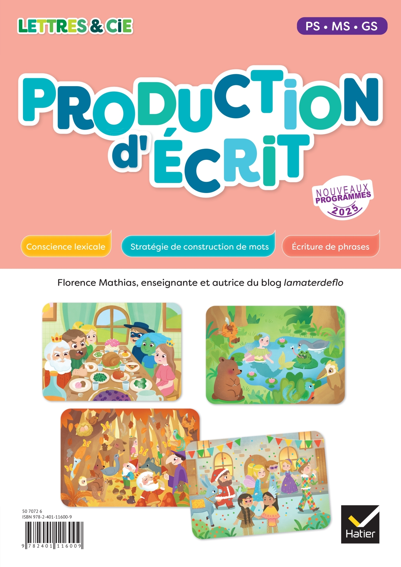 Image de  Lettres & cie - production d'écrit - PS ms GS - ed. 2025 - guide... 