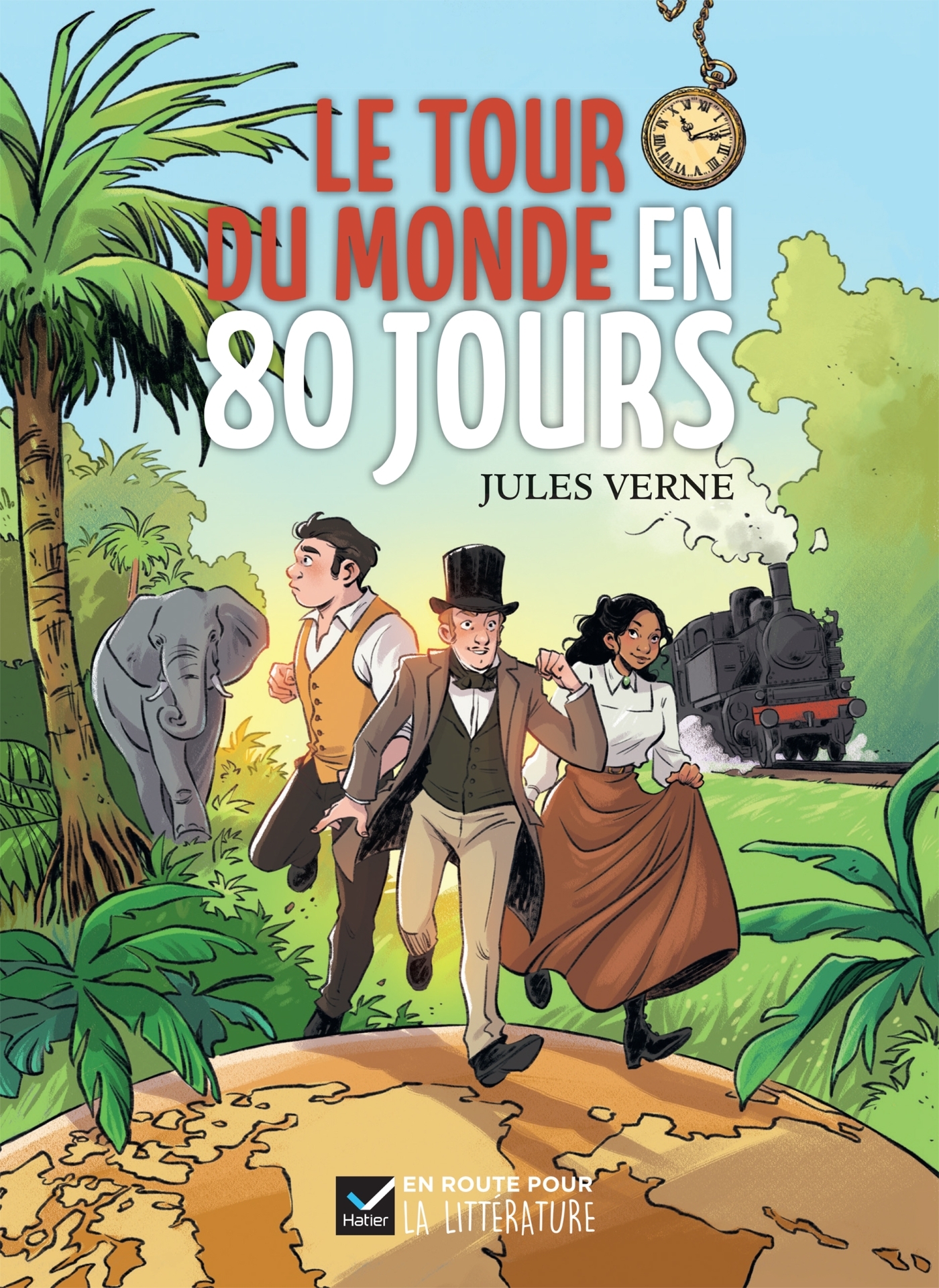 Ref. 9782401122475, En route pour la littérature - roman cycle 3 - le tour du monde en...