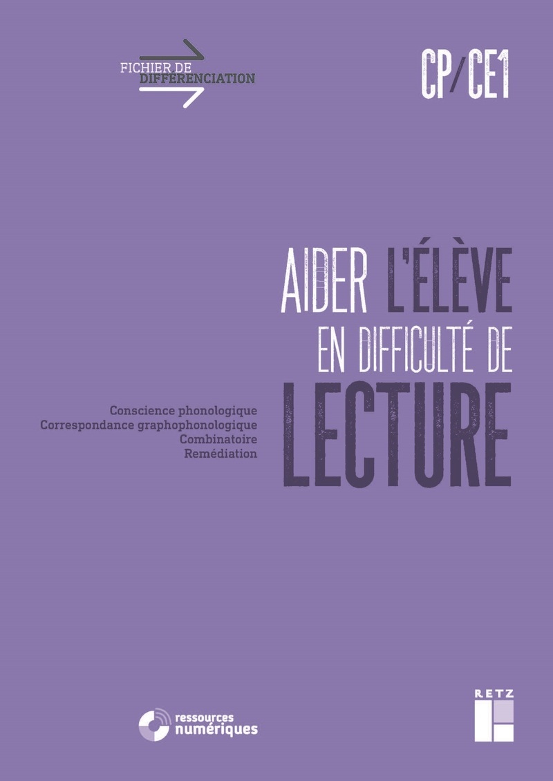 Ref. 9782725638652, Aider l'élève en difficulté de lecture cycle 2 + téléchargement