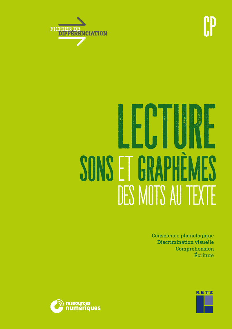 Ref. 9782725638706, Lecture CP - sons et graphèmes, des mots au texte+ téléchargement