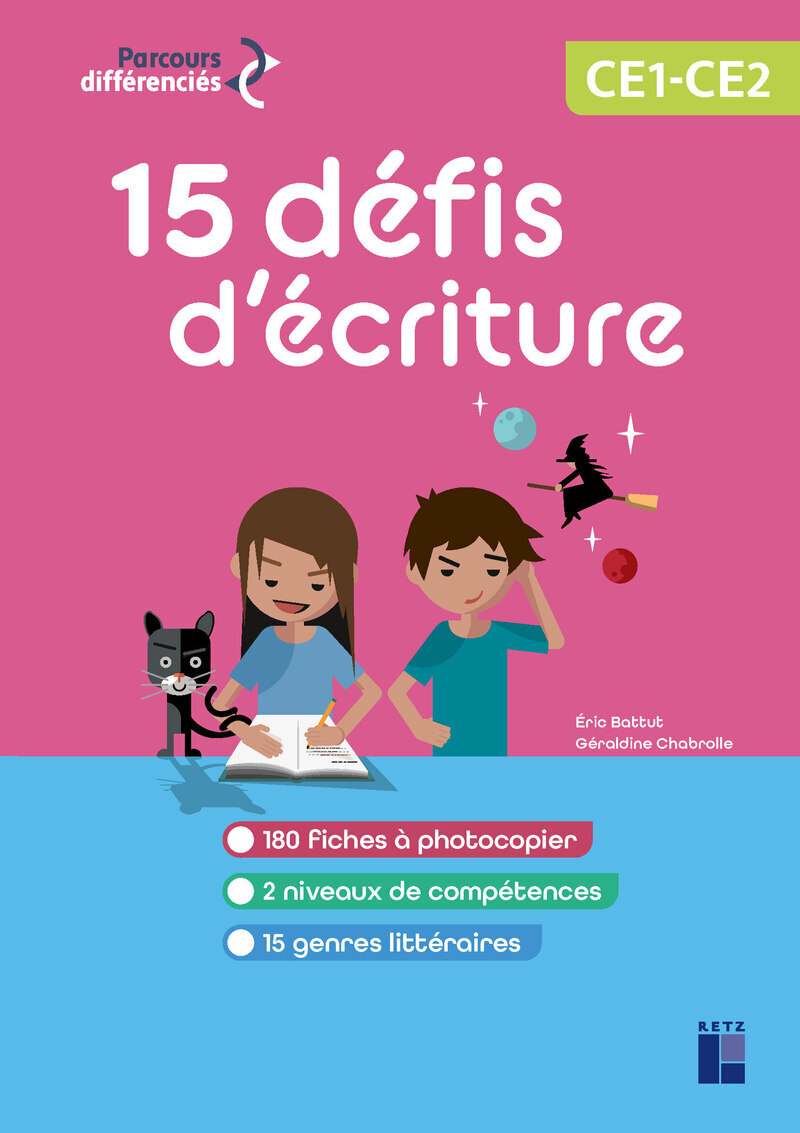 Image de  15 défis d'écriture CE1-CE2 - + ressources numériques 