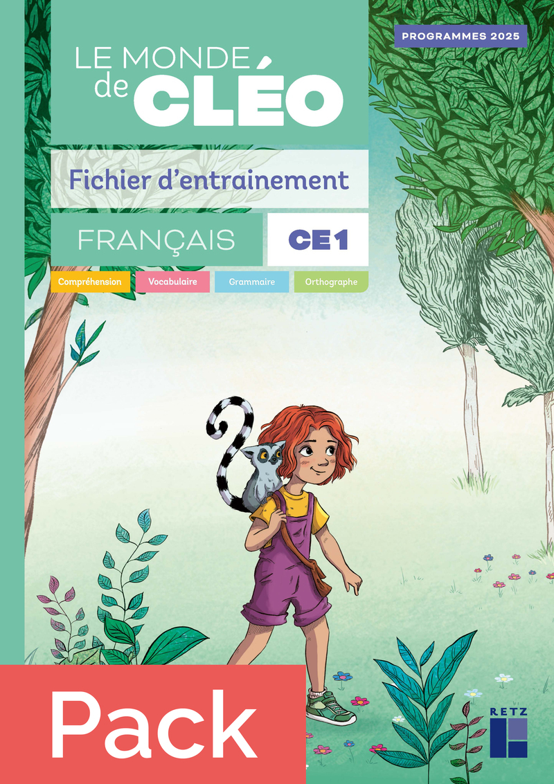 Image de  Le monde de cléo fichier d'entrainement CE1 + aide-mémoire -... 
