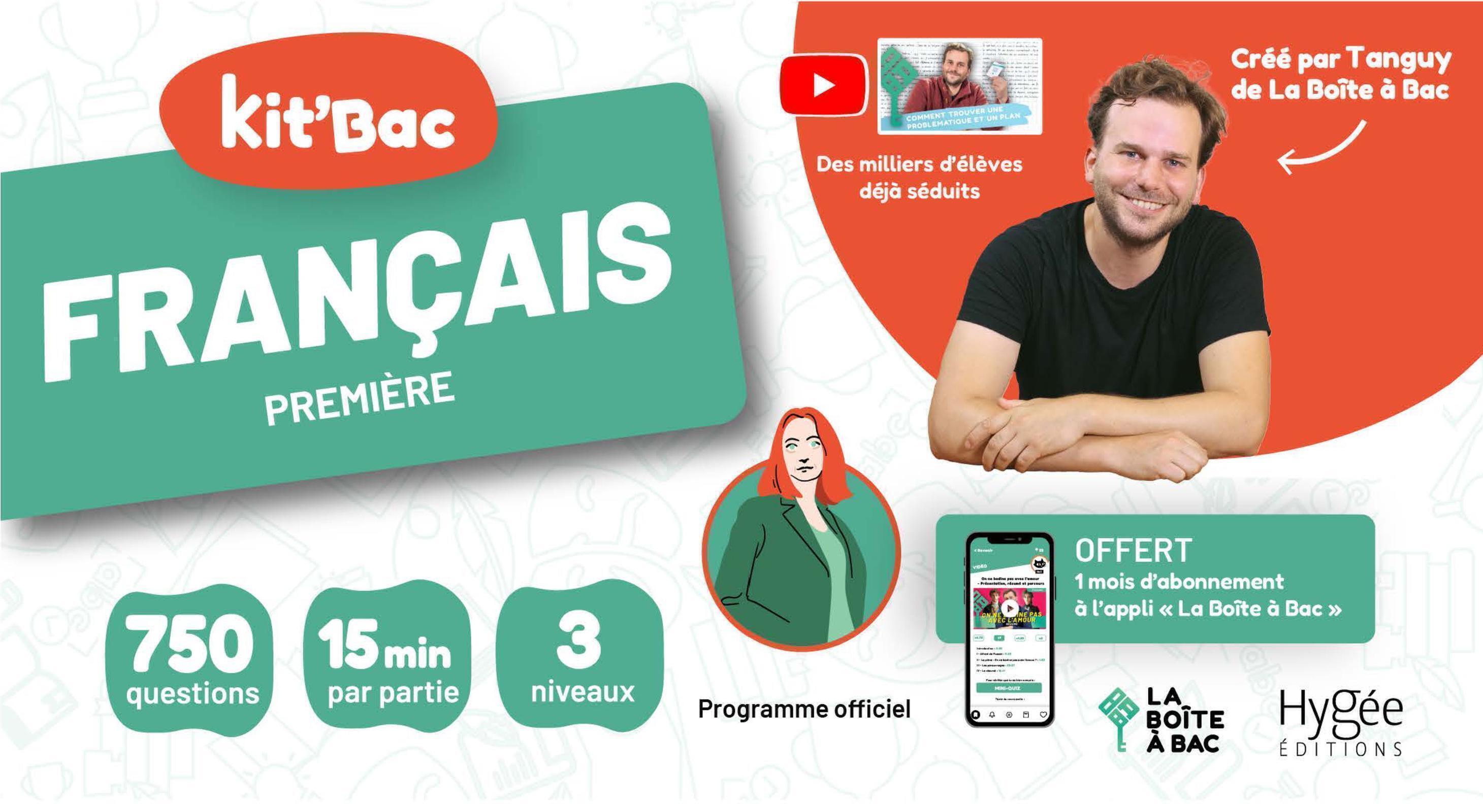 Image de  Kit'bac français première générale et technologique 
