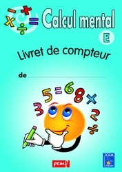 Ref. 9791035700157, Calcul mental livret compteur  e (bleu)