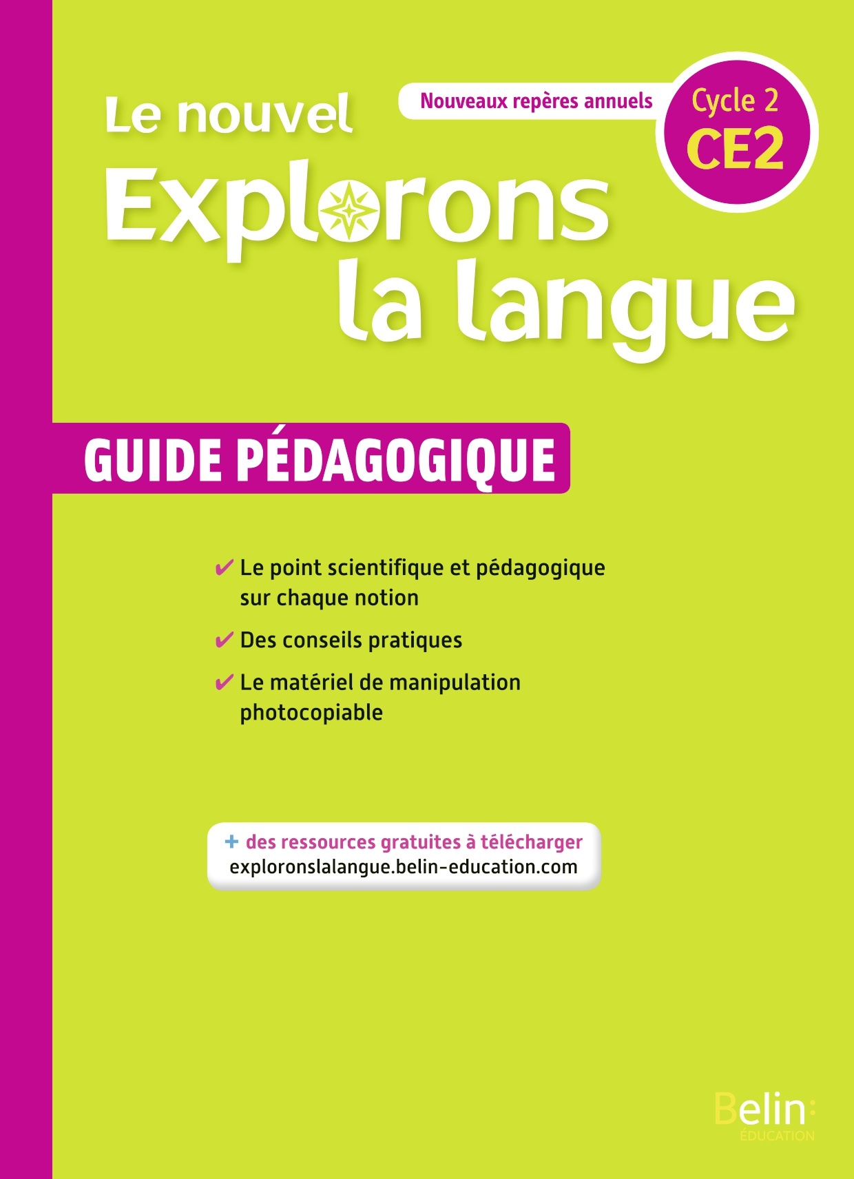 Ref. 9791035810368, Le nouvel explorons la langue CE2 – guide pédagogique 2020
