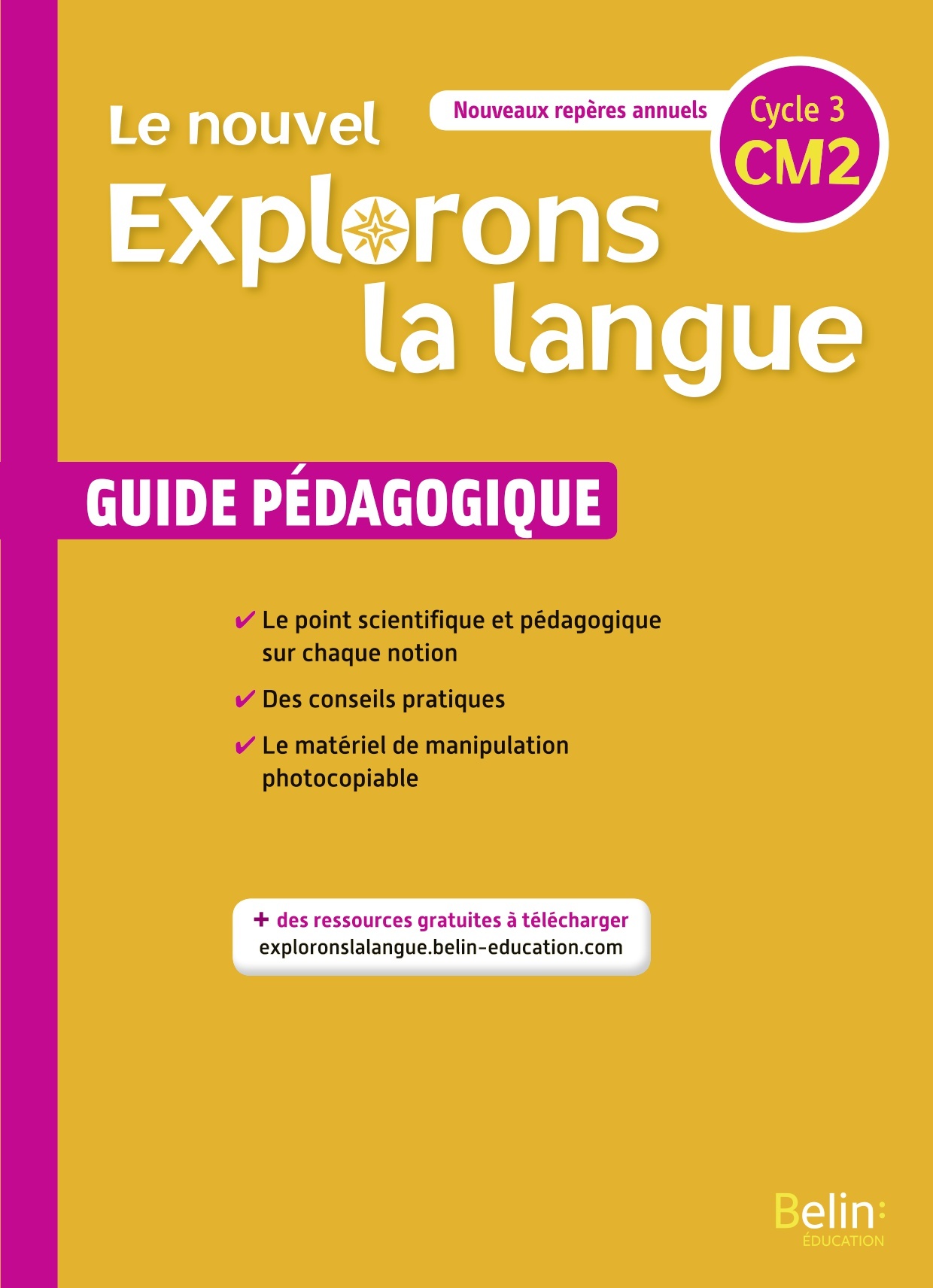 Ref. 9791035810405, Le nouvel explorons la langue CM2 – guide pédagogique 2020