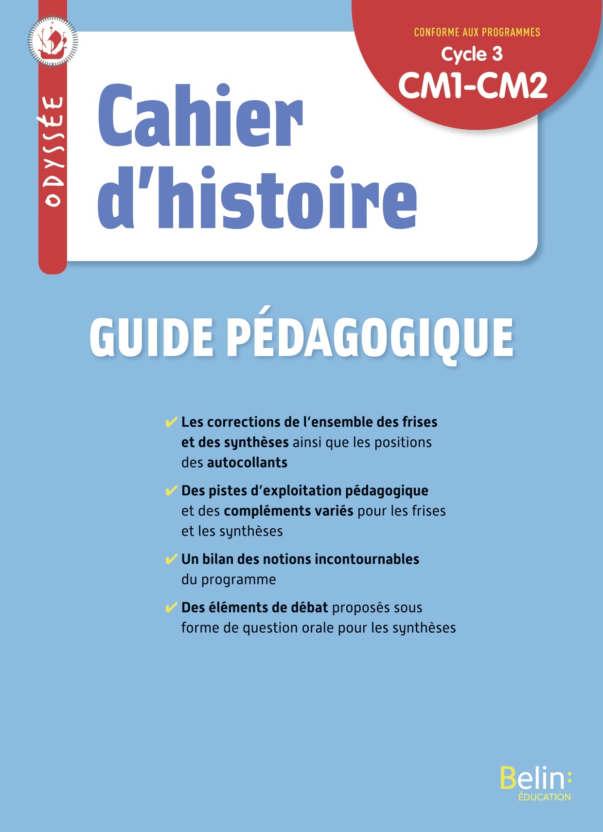 Image de  Cahier d'histoire, CM1, CM2,  cycle 3 : guide pédagogique 