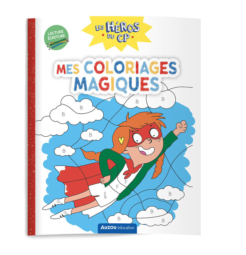 Image de  Les héros du CP - mes coloriages magiques - lecture / écriture 