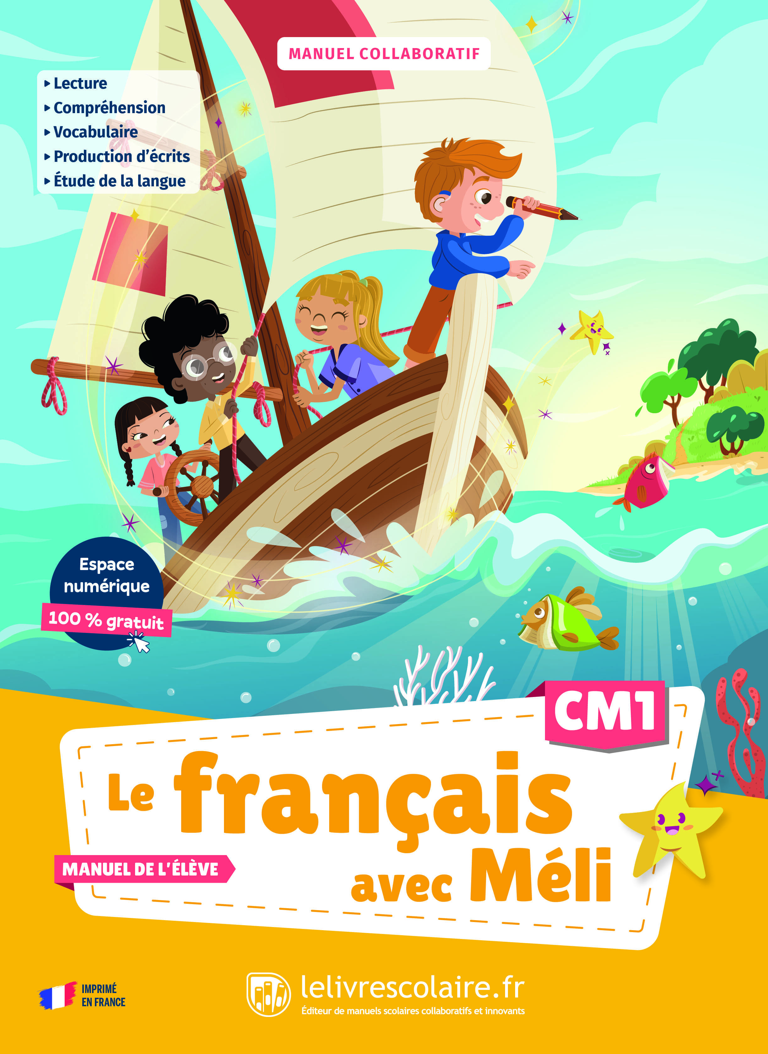Ref. 9791040007517, Le français avec méli CM1 - manuel élève