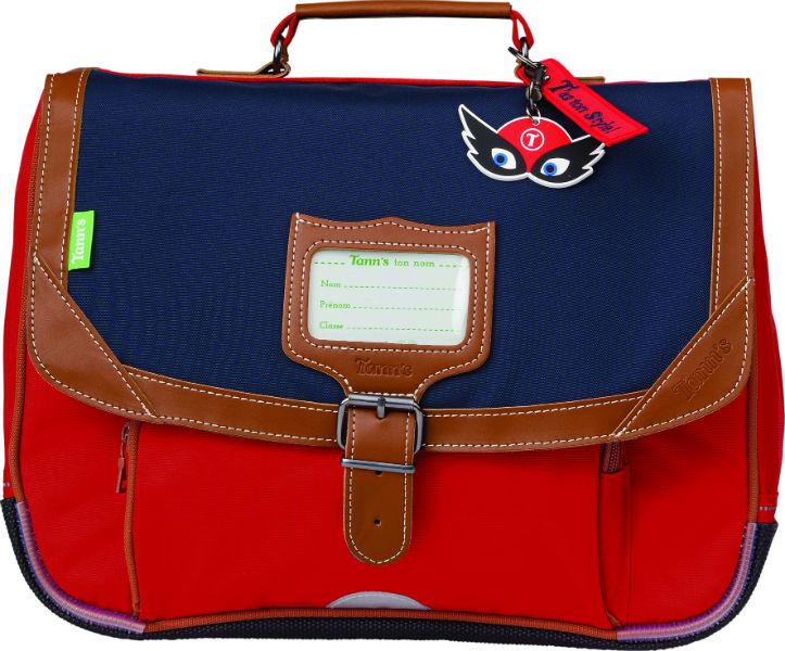 Image de  CARTABLE 35 CM TANN'S CLASSIC ARTHUR BLEU/ROUGE 