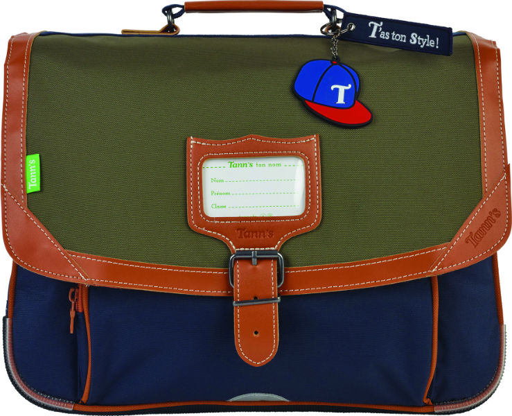 Image de  CARTABLE 38 CM TANN'S AXEL KAKI/BLEU 