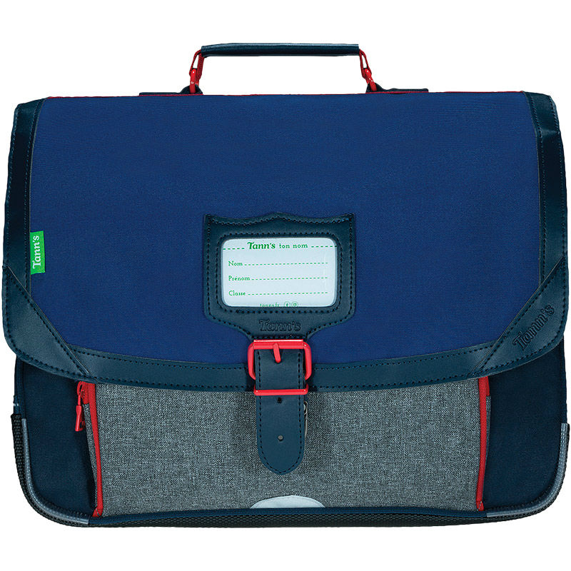 Image de  Cartable 38 cm Tann's Les Chinés Léo Bleu / Gris 