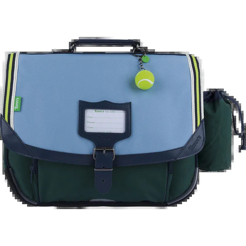 Ref. ALI38251325, Cartable 38 cm Tann's Les Fantaisies Valentin Bleu/Vert, Bleu, marque TANN'S