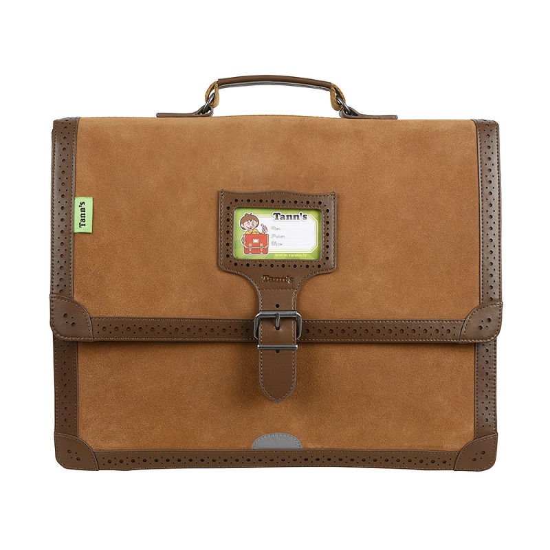 Image de  Cartable 38 cm Tann's Cuir Ajouré Fauve 
