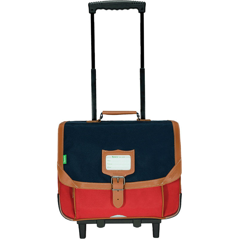 Image de  Cartable 38 cm à Roulettes Tann's Les Signatures Arthur Bleu / Rouge 