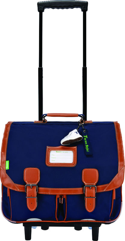 Image de  Cartable 41 cm à roulettes Tann's Camille bleu 