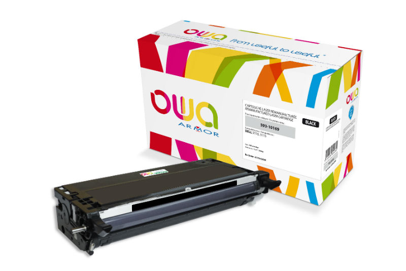 Image de  Cartouche Laser Compatible ARMOR Dell PF028 Noir, pour imprimante Laser Dell. 