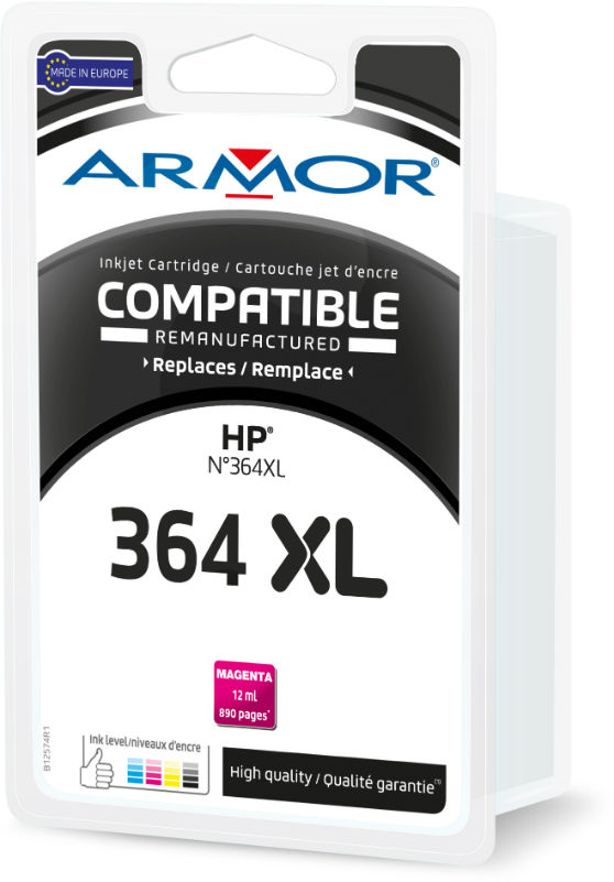 Image de  Cartouche dencre compatible à la marque HP CB324EE magenta haute capacité. 